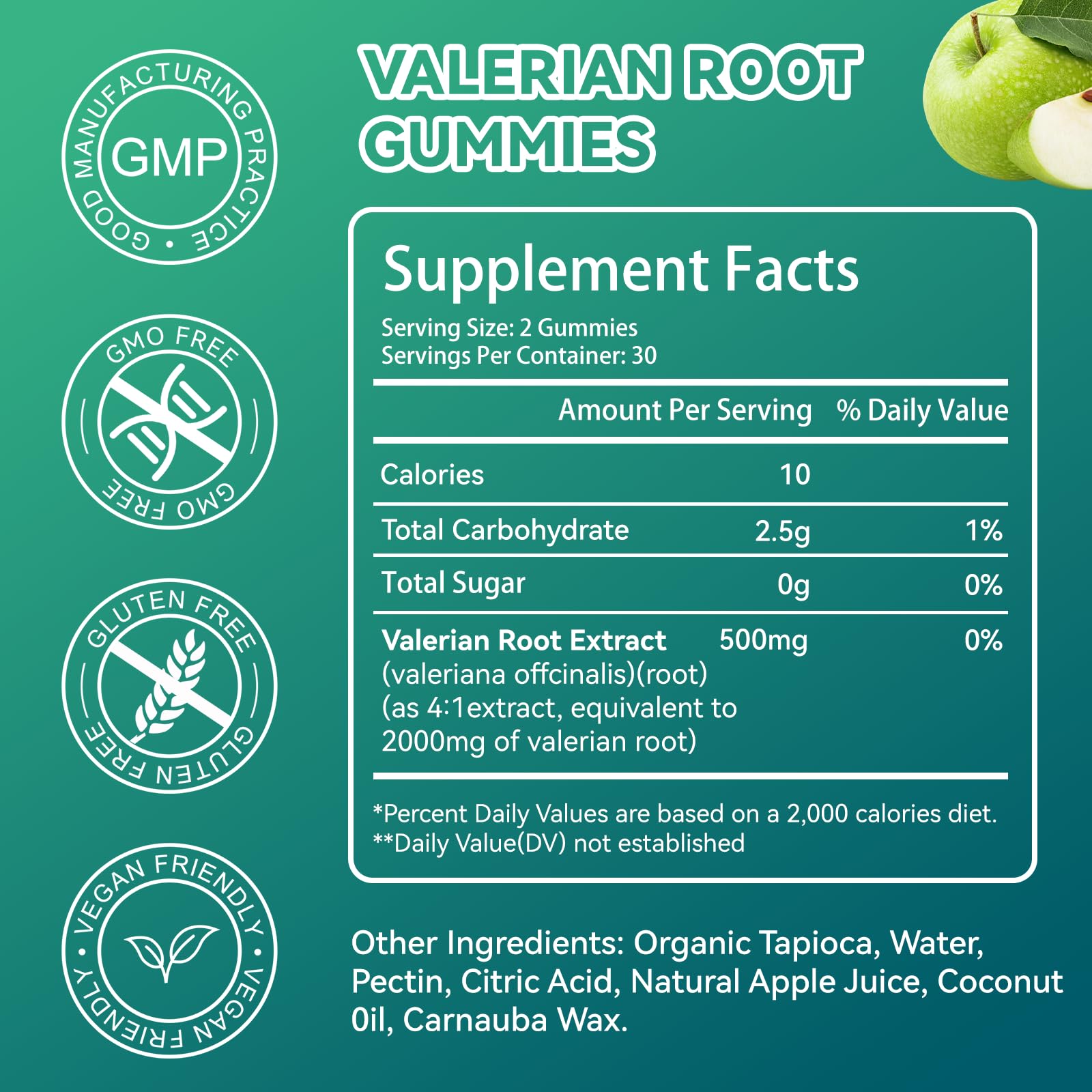 Valerian Root Extract Gummies 2000mg for Relaxation & Mood Support,60 Count — Amazon image 2