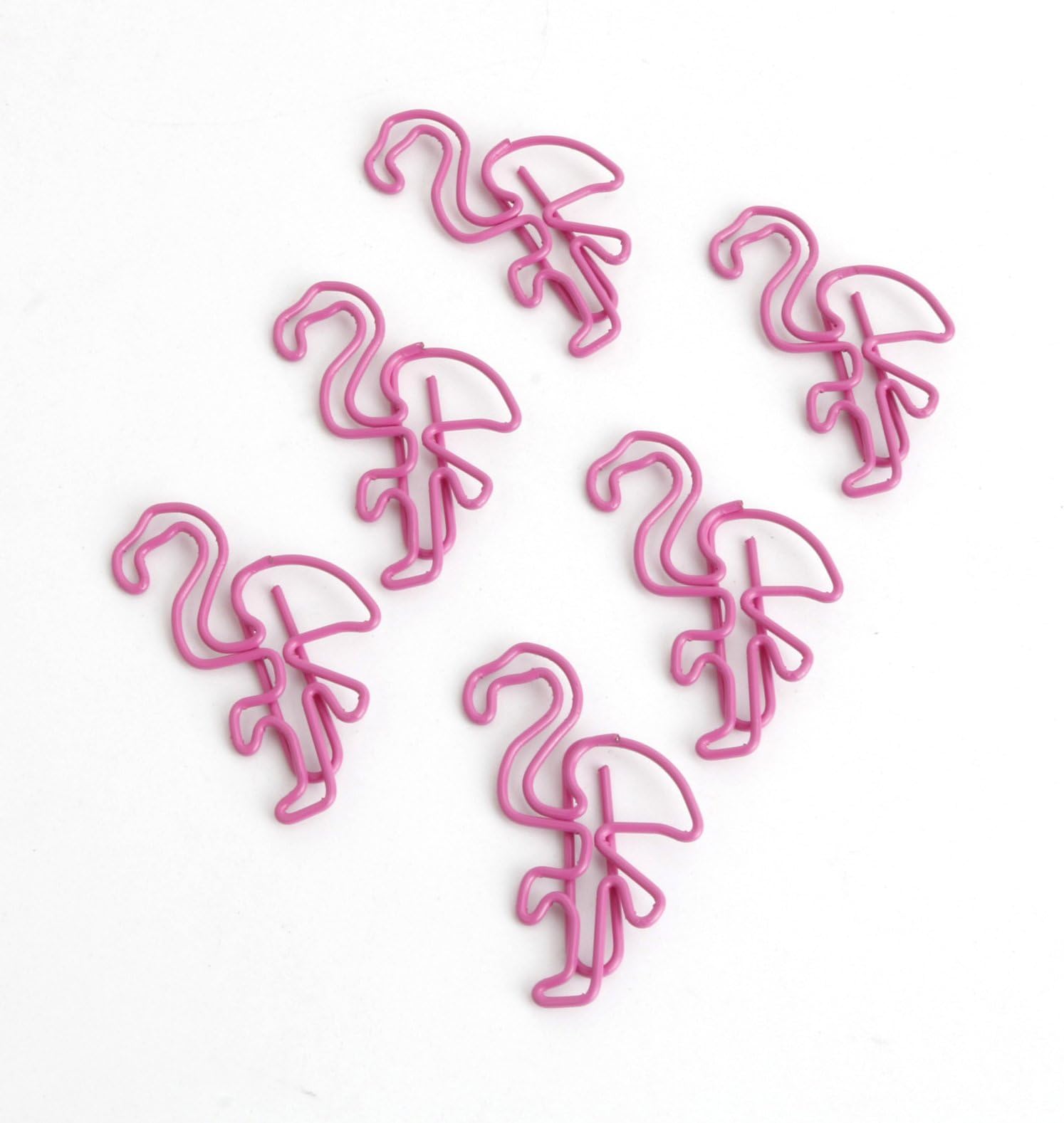 Flamingo Creative Cute Shape Paper Clips, Distinctive Bookmark Clips Page Marker Card File Note Clips for Office School Or Gift Packaging Supplies（40 Counts）