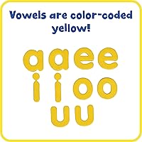 Vista 4 de READY 2 LEARN Magnetic Alphabet - Lowercase - 52 Letters - Kids Foam Letter Magnets for the Classroom, Refrigerator or White Board - Large Magnets