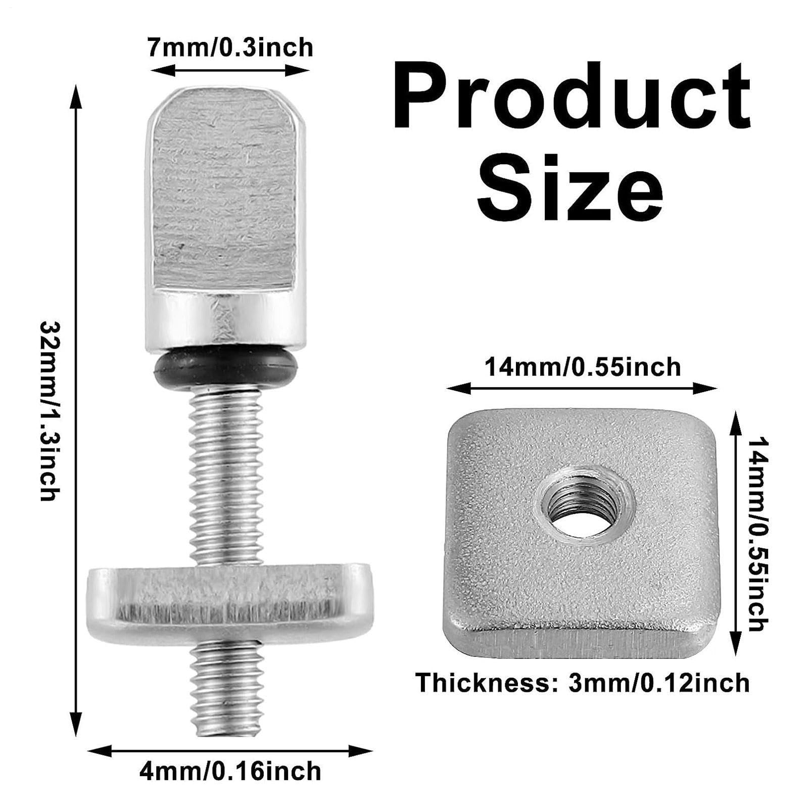 Tornillo de aleta para tornillos de aleta de tabla de surf de alta resistencia | Kit de repuesto de acero inoxidable 316 para reparaciones de tablas de remo, instalación resistente al óxido sin