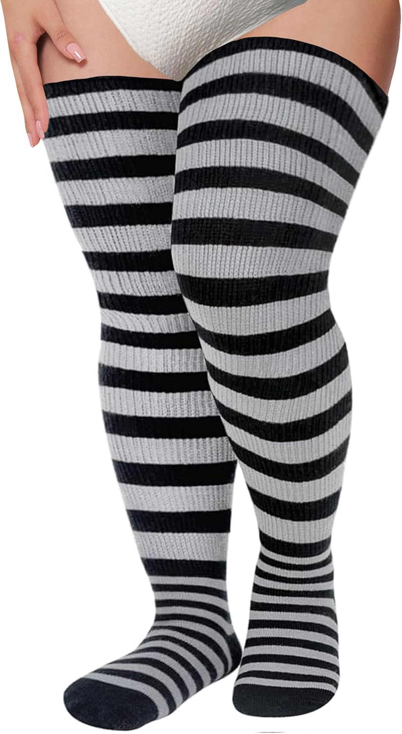 Plus Size Women Thigh High Socks for Thick Thighs Jamaica Ubuy