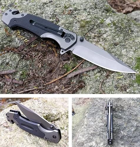 TradEminent Pocket knife for Men | Camping Knife | Folding knife with Inner lock | Bushcraft knife for Fishing, Camping, Hiking, EDC Knife |Hunting Knife with Clip Point