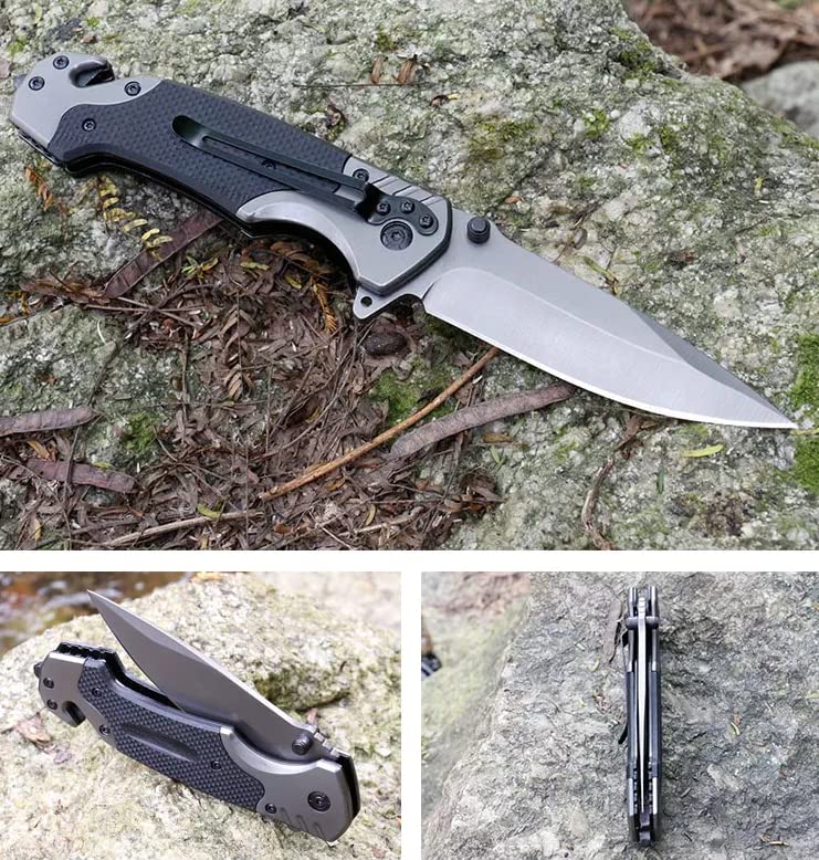 Pocket knife for Men | Camping Knife | Folding knife with Inner lock | Bushcraft knife for Fishing, Camping, Hiking, EDC Knife |Hunting Knife with Clip Point