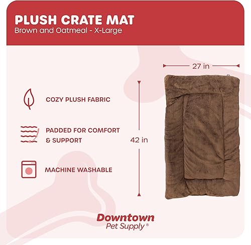 Vista 64 de Downtown Pet Supply - Alfombrilla de comodidad para jaulas de perreras, almohadilla para siestas