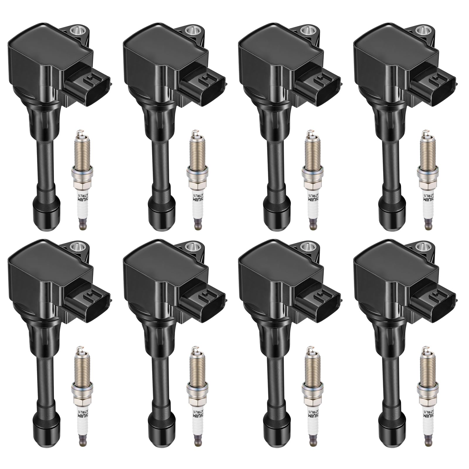 BDFHYK Ignition Coil UF677 and Spark Plug 93501 for Nissan Armada 2017-2020