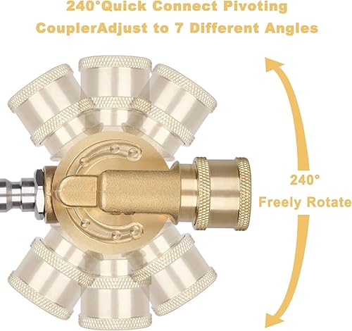 Miniatura 7 de Pressure Washer Tips, Set of 7 Pressure Washer Nozzle Tips with Nozzle Holder, 14 Inch Quick Connect Power Washer Tips, 4000 PSI, Multiple Degrees