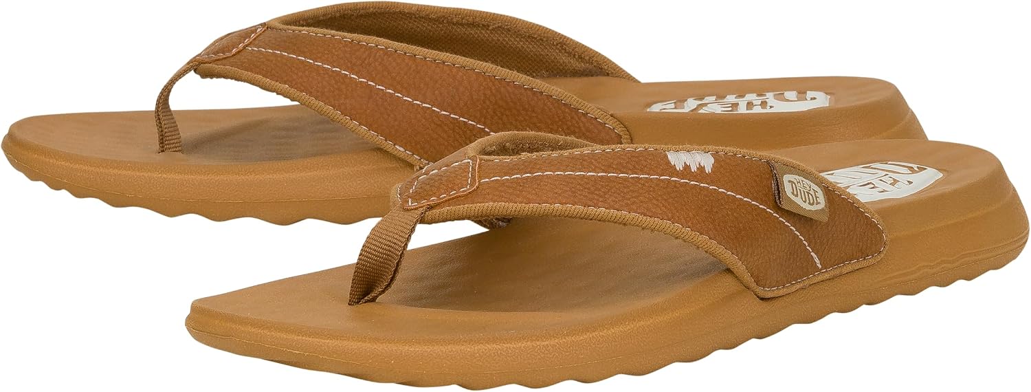 HEYDUDE Women's Christi Flip Mono Flip Flop Sandal | Synthetic PU image 4