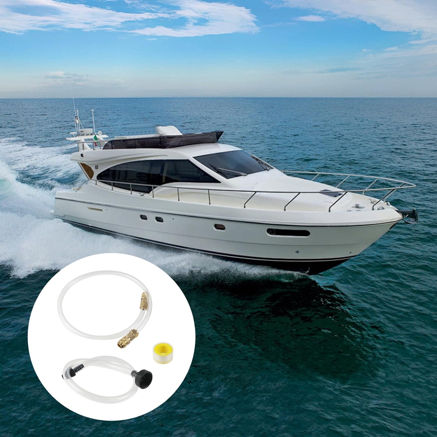 Semetall Boat Bleed Kit Filler Kit Compatible with Inboard/Outboard Seastar Hydraulic Steering Systems,2PCS