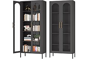 71" Tall Glass Display Cabinet with Doors