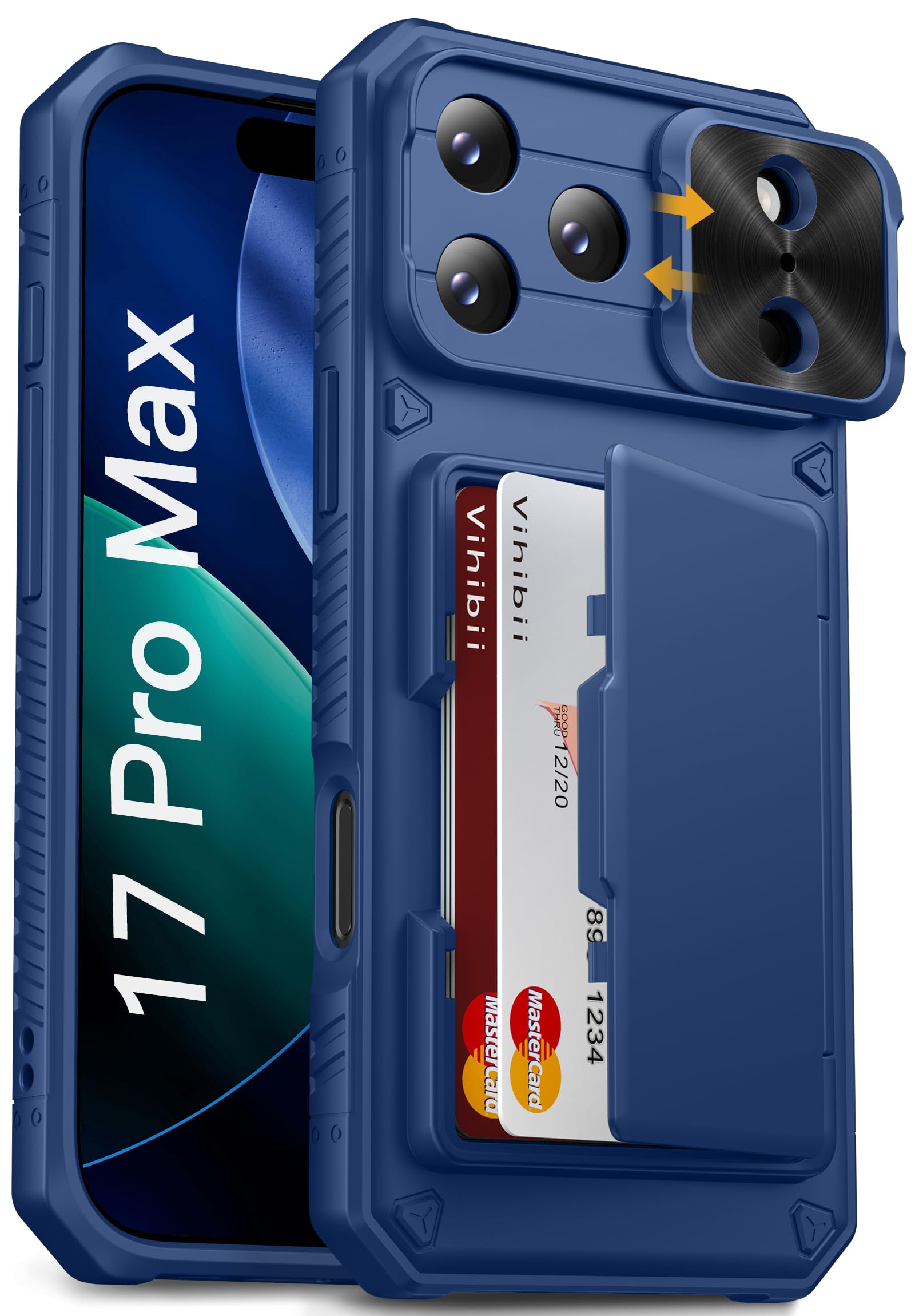 Amazon.com: Vihibii for iPhone 17 Pro Max Wallet Case with Card