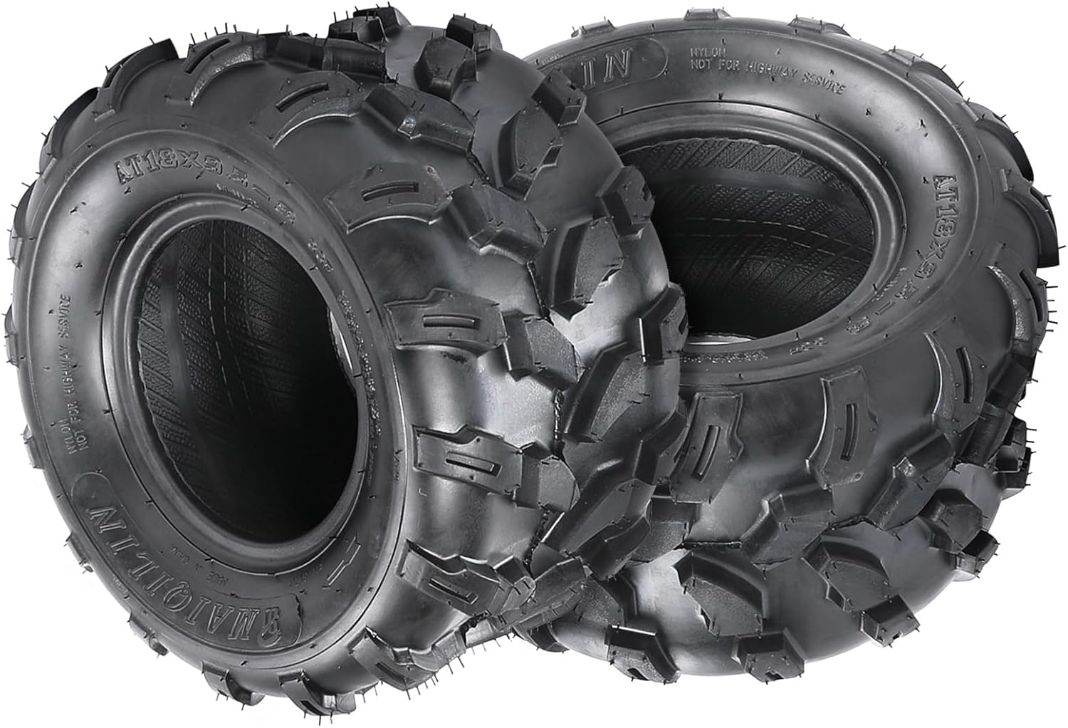 Sport ATV Tire 18x9.5-8 18x9.50x8 Lawn Mower ATV UTV Tire 4PR Turf Tire Mud Sand Trial Tire Riding Lawn Mower Golf Cart Tire Farm Tractor Cart Buggy Tire Go Kart Garden Tractor Heavy Duty (1)