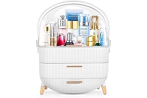 A Practical Space-Saving Vanity Makeup Organizer, an Optimal Vanity Accessory for Your Daily Routine