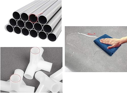 Miniatura 4 de ZEELYDE Zapatero cubierta de tela metálica de 10 niveles a prueba de polvo 27 pares de zapatos dormitorio sala de estar puerta 106 x 118 x 630in