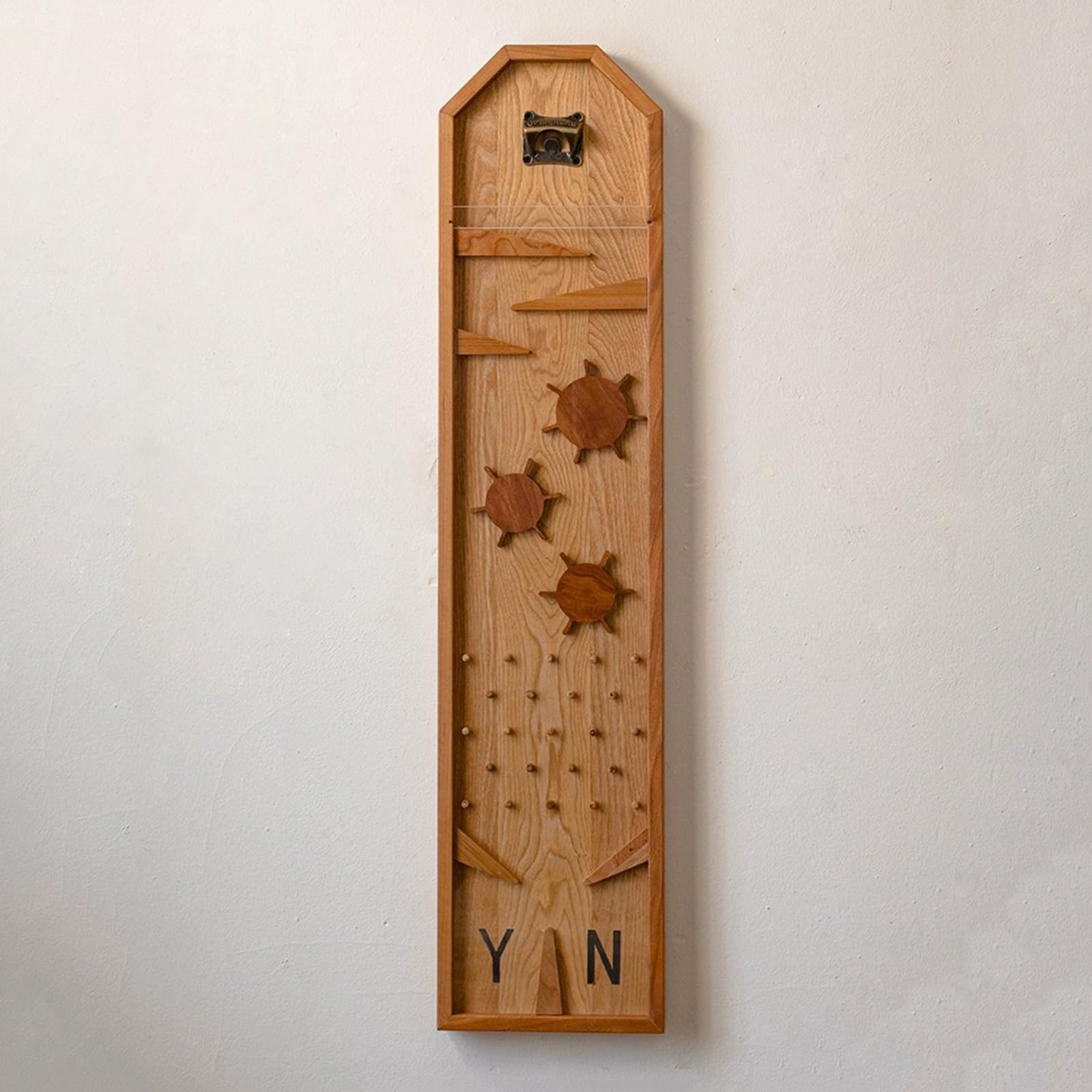 Abridor de Botellas de Cerveza de Pared Y o N, Juego para coleccionar Tapas de Cerveza, Atrapa Tapas de refresco de Madera rústica, para Decoración y Fiestas