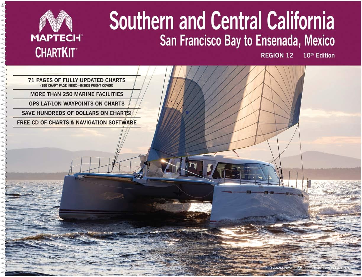 MAPTECH ChartKit Region 12: Southern and Central California San Francisco Bay to Ensenada, 10th Edition