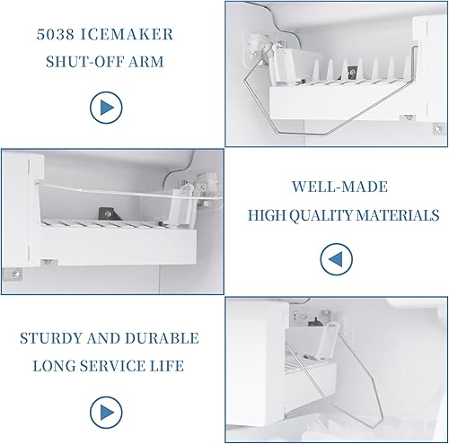 Miniatura 3 de WP67004028 reemplazo del brazo del fabricante de hielo para Maytag Kenmore Amana Refrigerador Parts Ice Maker Shut Off brazo 67004028 AP4077996