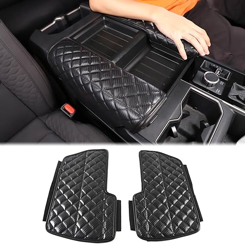 Funda protectora de cuero para consola central de automóvil, compatible con Toyota TundraSequoia 2022-2025 para consola central, funda de asiento,