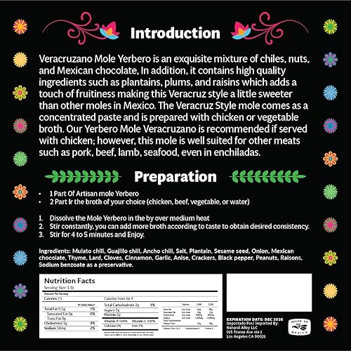 Miniatura 4 de Yerbero - Auténtico topo artesanal Xico Veracruz 11 libras 1605oz  Topo artesanal Veracruzano sabores dulces y picantes  Ingredientes de alta