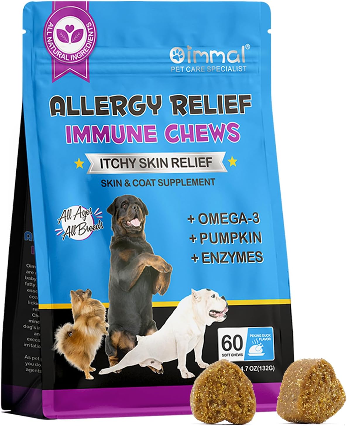 Dog Allergy Relief Chews Itch Relief for Dogs, Allergy Relief Dog