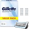 Gillette Skinguard Sensitive Men's Razor Blades 11 Original Replacement Blades White/Blue - Wet Razor Blades for Men's Razors Improved Lubricating Strip