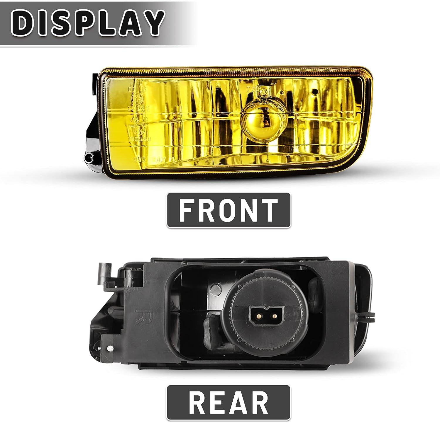AUTOWIKI Fog Lights Compatible for BMW 318is 318i 318ti 320i 325is 325i 323is 323i 328is 328i 1992 1993 1994 1995 1996 1997 1998 1999 M3 E36 3 Series Lamp Amber Yellow