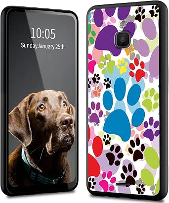 FUYOCWE Case for Nokia 6300 4G Phone Case، Dog Pawprint Multicolor Pattern Cover، Slim Fit Lightweight Soft TPU Shockproof Bumper for Nokia 6300 4G 2020