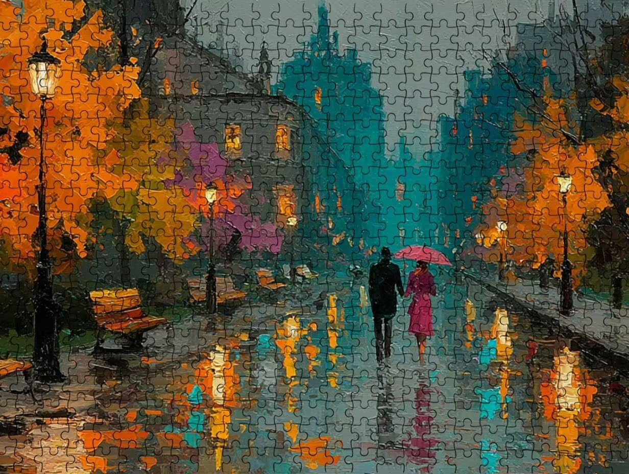 Puzzle per Adulti 5000, Coppia Strada, legno Classico Puzzles LDYQS6-496