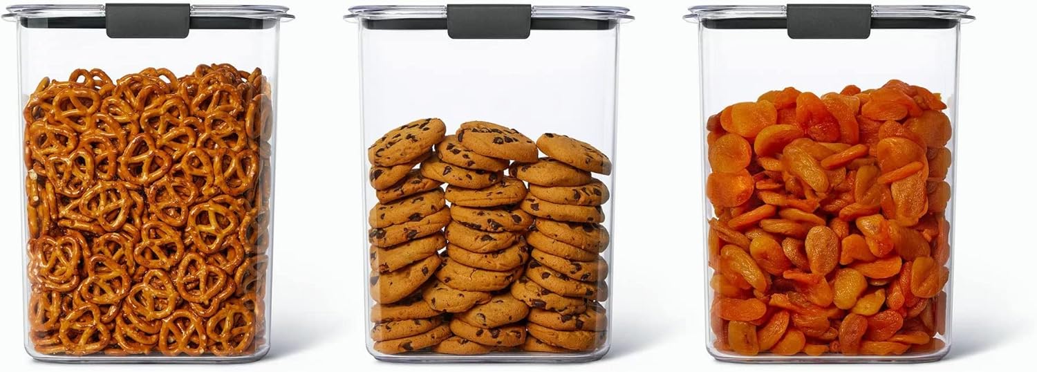 Pantry 6Piece Set, Clear and Airtight Food and Pantry