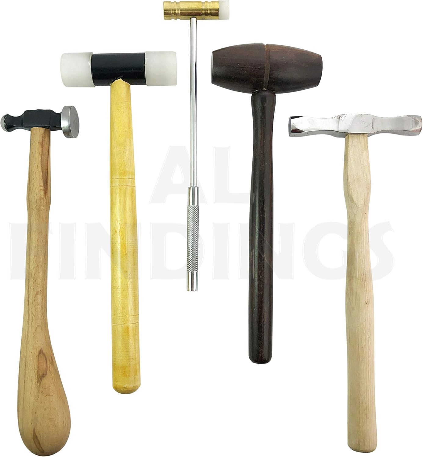 Jewellers Tools Set 5 Hammer Metal Shaping Silversmith