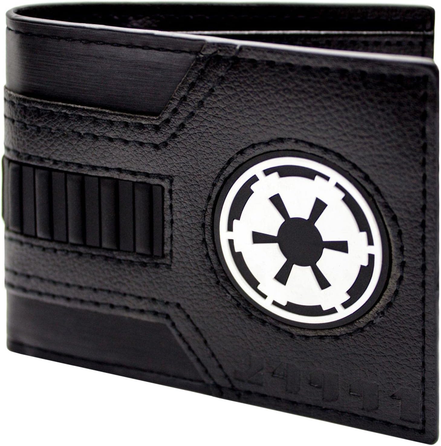 The Empire Strikes Back Star Wars Galactic Empire Tie Fighter Suit Black ID and Card Bi-Fold Wallet, One Size - Image 3