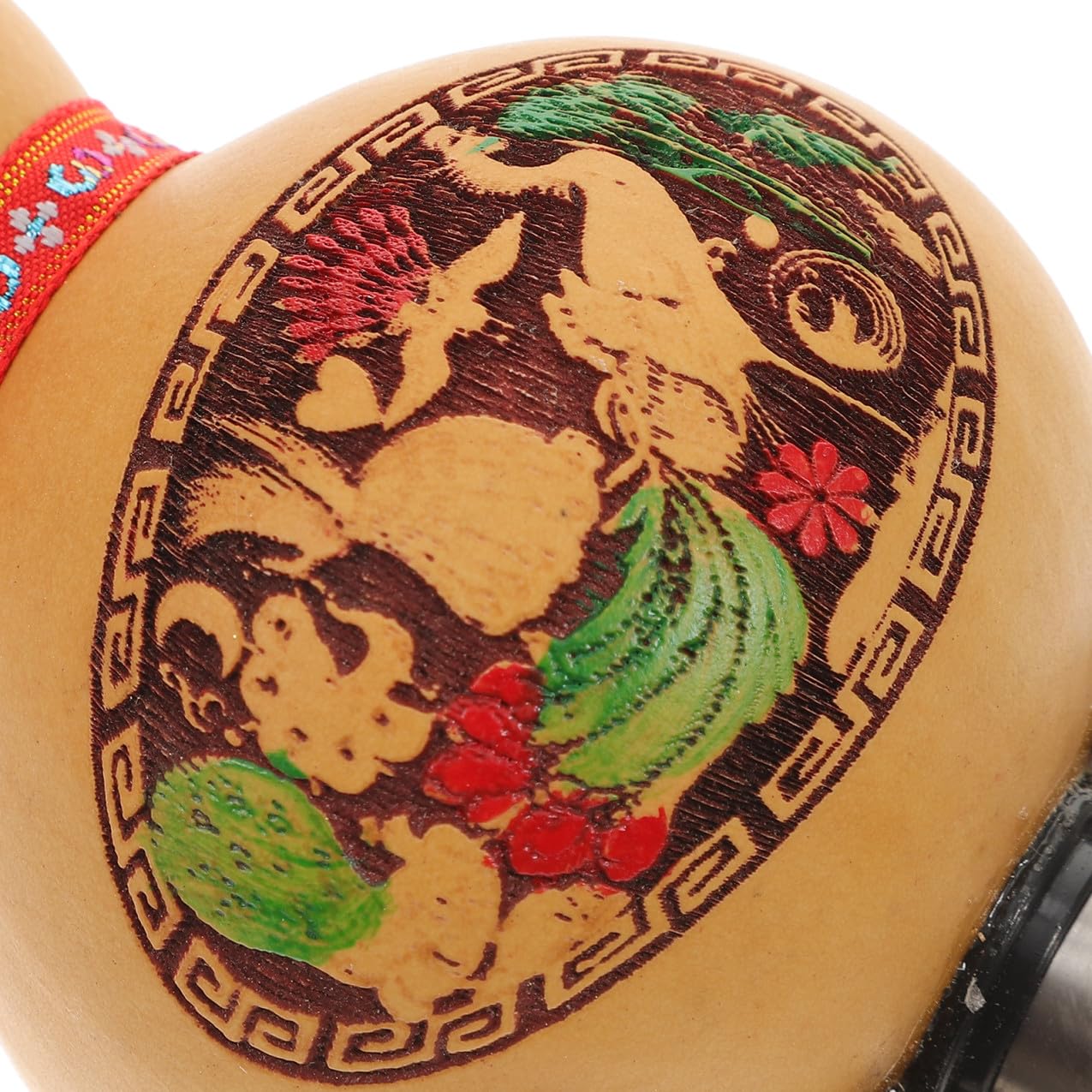 Toyvian seta di zucca Strumenti strumento flauto chiave Principiante dello strumento musicale flauto di zucca cinese strumento musicale di flauti hulusi Di legno Colore Casuale