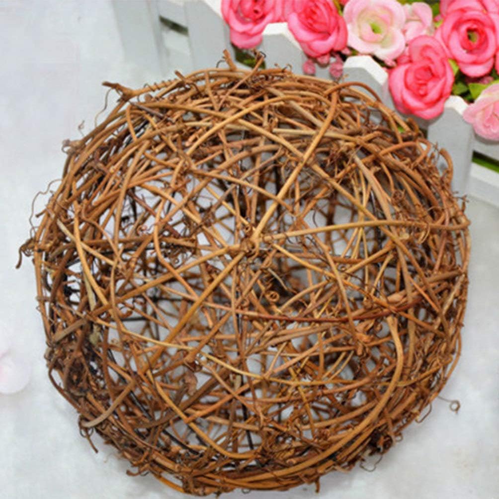 10pcs10pcs Lifelike Decorative Wicker Rattan Balls Vase Filler Grapevine Ball Christmas Baubles Ornament for Christmas Party Wall Decoration Bird Chew 10cm