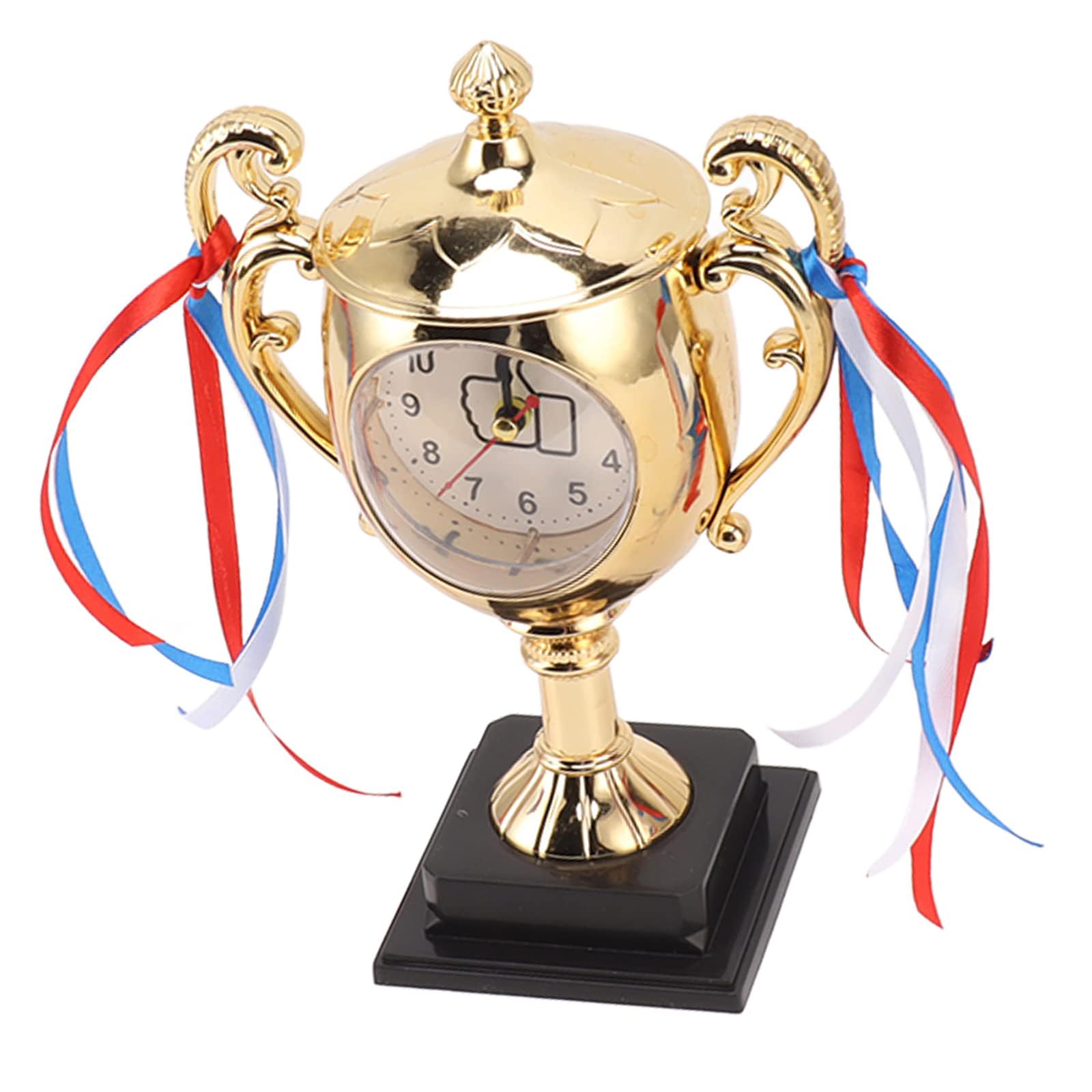 Kalttoy Gold Decorative Trophies Alarm Clock Accesory For Home And Use Feature Quiet Movement And Visible Time Scale Quiet Timepieces