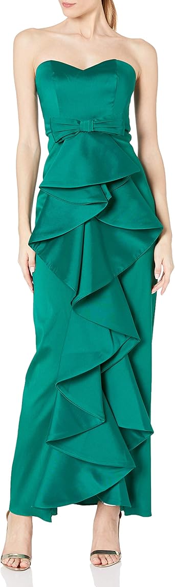 Badgley mischka emerald green dress Clearance