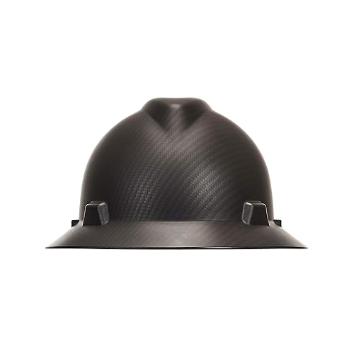 Miniatura 2 de MSA 10204786 Hydro Dip V-Gard - Casco de ala completa con suspensión de trinquete Fas-Trac III, carcasa de polietileno, correas de corona