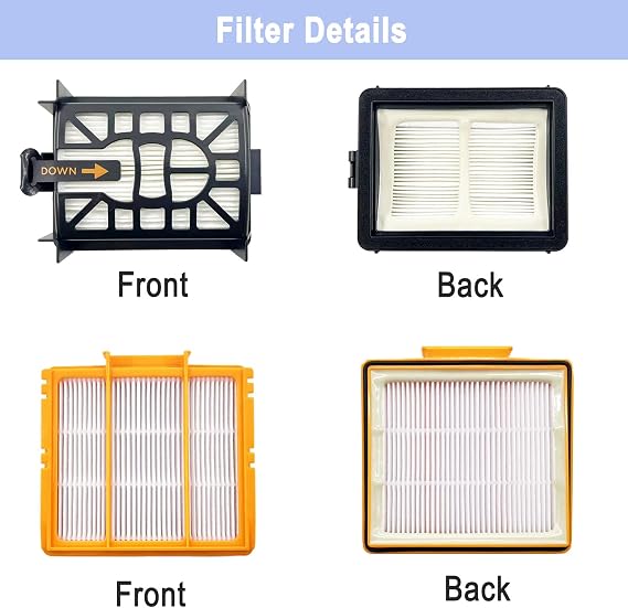 Accessories Kit for Shark AI AV2501S AV2501AE RV2502AE RV2610WA RV2610WD Vacuum Cleaner,1 Main Brush,3 Filters,6 Side Brushe,1 Roller Brush Cover,1 Pre Filter,1 Filter&1 Pre-Motor Foam&Felt Filter