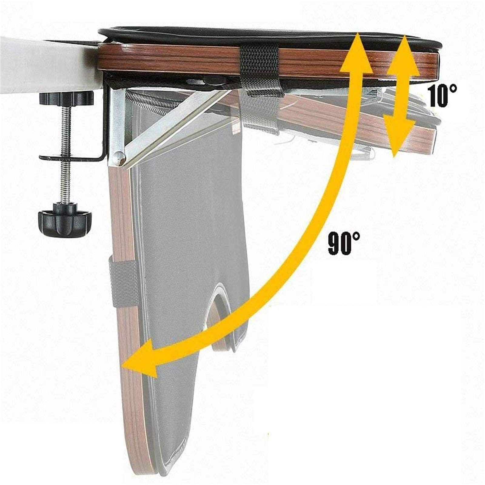 Reposamuñecas para Ordenador, Ergonómico Ajustable del Escritorio De La Computadora Apoyabrazos, Ideal para Usar En El Hogar Y La Oficina, Reposabrazos De Muñeca Ajustable