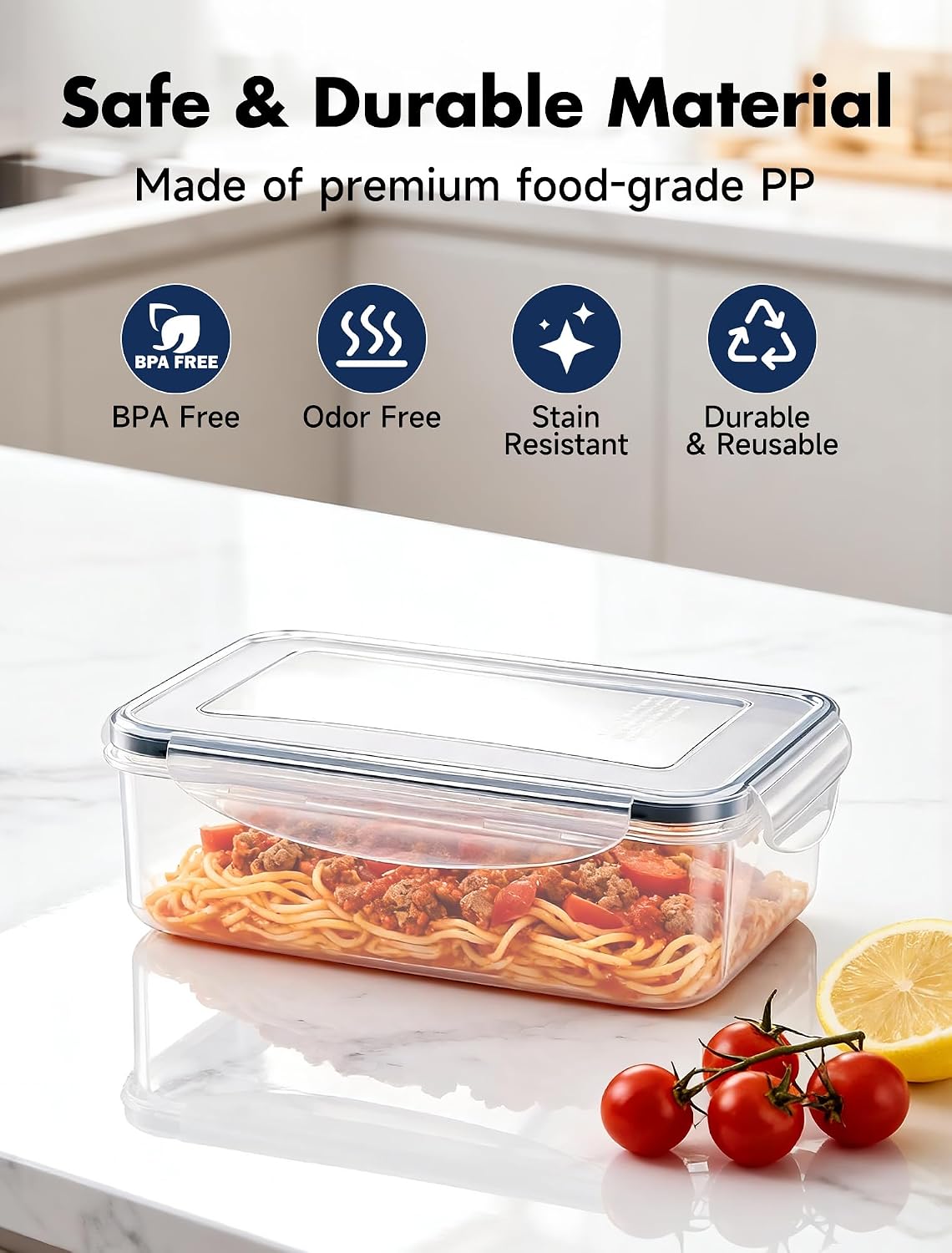 Geedel Food Storage Containers And Manual Food Processor Bundle image 3