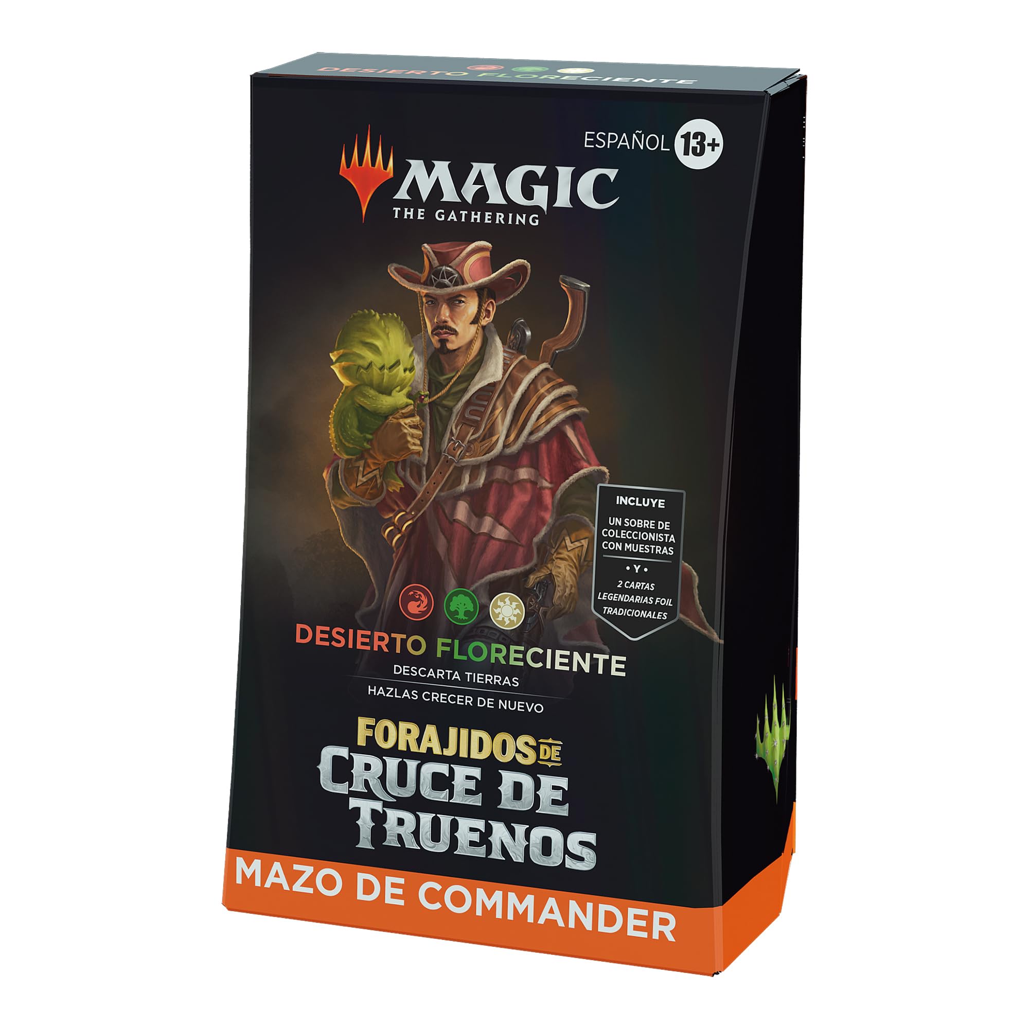 Mazo de Commander de Forajidos de Cruce de Truenos, de Magic: The Gathering - Desierto floreciente (Versión en Español)