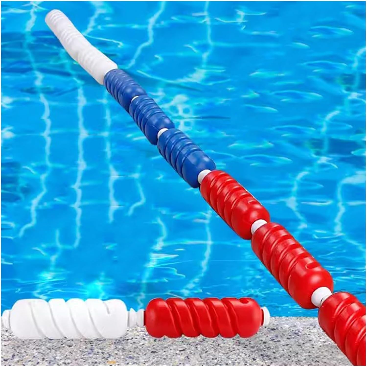 Corde de sécurité pour piscine de 15m avec flotteurs de 6cm pour bassin intérieur