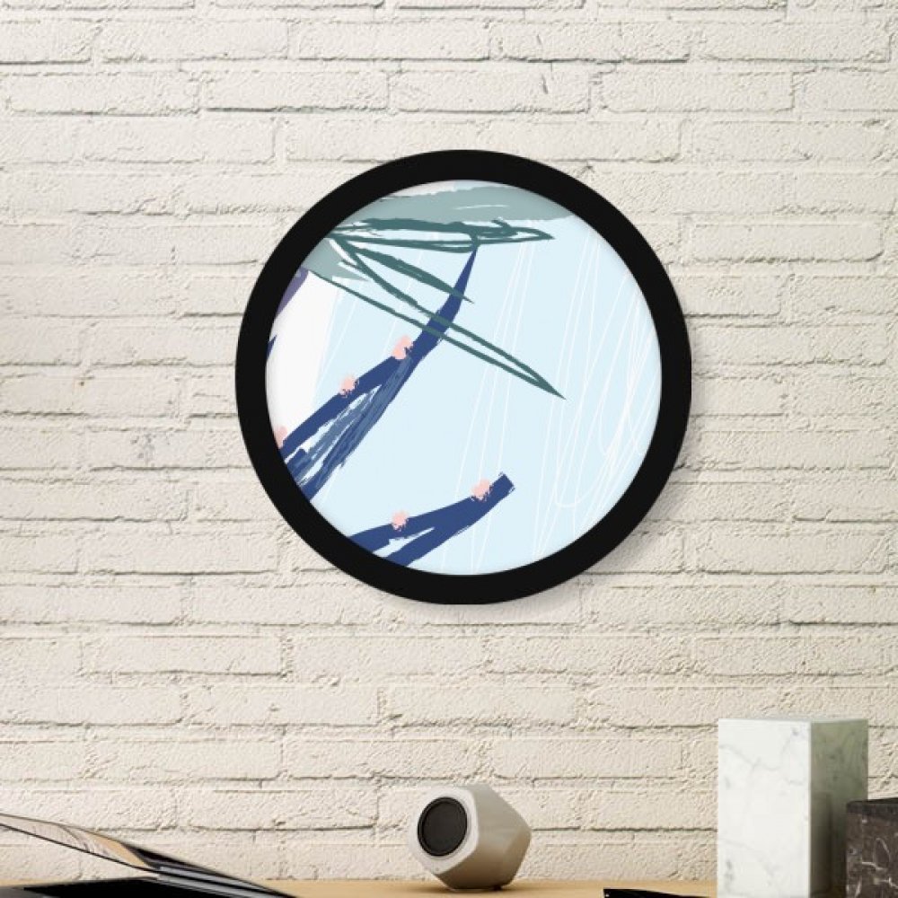 Cadre photo bois rond motif plante : un cadeau original de crémaillère