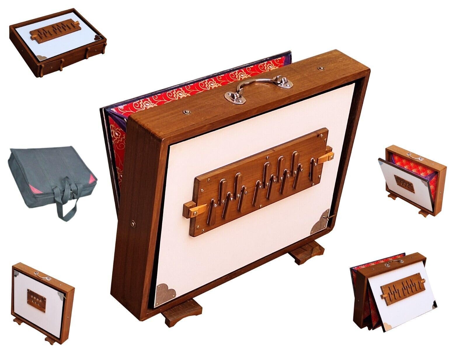 SHRUTI BOX~BIG SIZE (16" X 12" X 3")~13 NOTES)~440Hz~MANTRA~CHANT~YOGA~WITH BAG-1