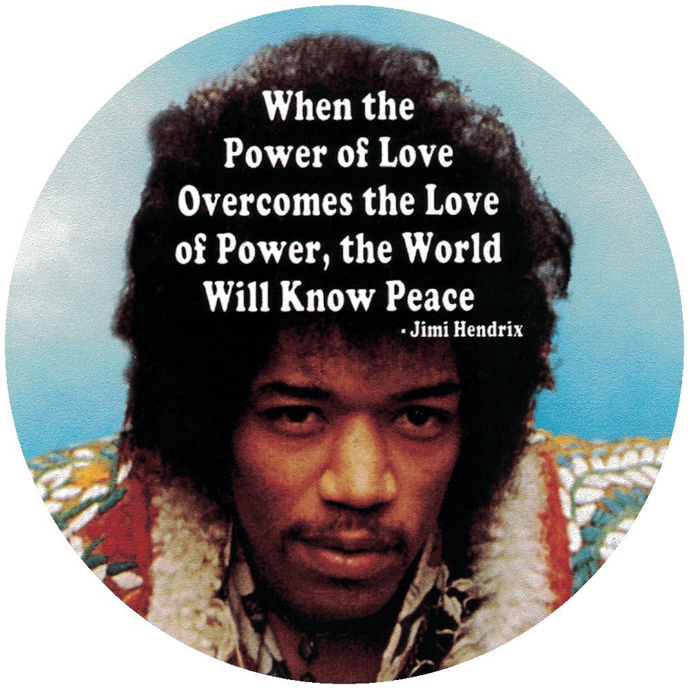 Amazon.com - Peace Resource Project Jimi Hendrix Sticker When The