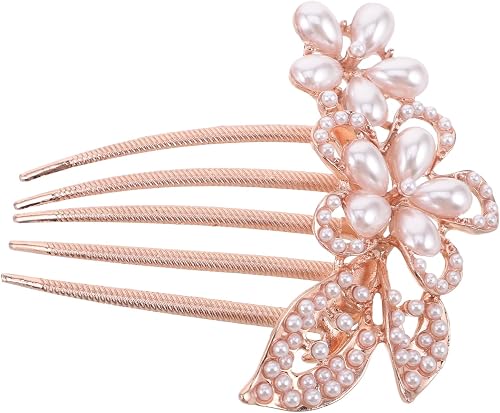 TOVINANNA Elegant Decorative Flower Hair Combs for Brides Vintage Bridal Hair Ac