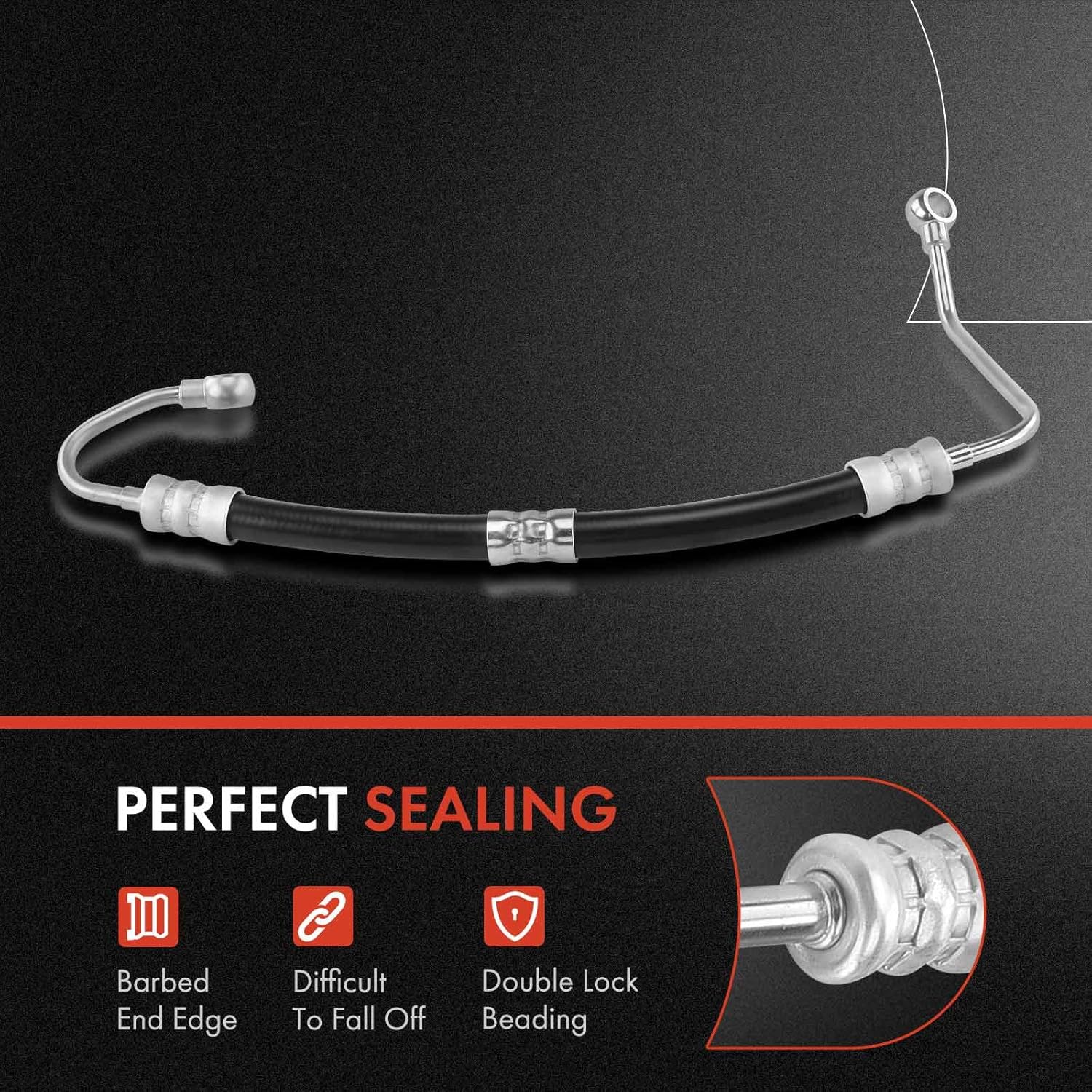 A-Premium Power Steering Hose Pressure Hose Line Assembly Compatible with BMW E36 Series 318i 318is 1994 1995 318ti 1995 L4 1.8L