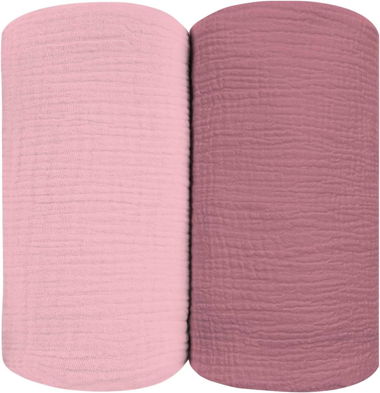 Muslin Swaddle Blankets for Baby Girls, Pink Receiving Blankets for Baby, Large Size 47 x 47 Inches, Soft Breathable Cotton for Unisex Newborn 2 Packs, Pink + Rosy Muslin Swaddle Blankets for Baby Girls, Pink Receiving Blankets for Baby, Large Size 47 x 47 Inches, Soft Breathable Cotton for Unisex Newborn 2 Packs, Pink + Rosy