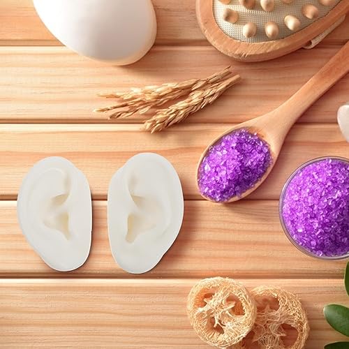 Miniatura 9 de Modelo de oreja de silicona, aretes falsos Earmold, exhibiciones de oído para auriculares, aretes de joyería, accesorios para exhibiciones,