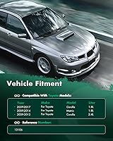 Vista 6 de SCITOO Radiador 13106 para Corolla/para Matrix Base/CE/LE/S/XLE Sedán/Wagon 4 puertas 1.8L 2009 2010 2011 CU13106 TO3010323