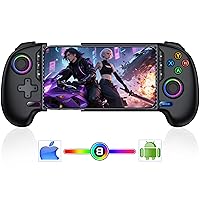 Vista 13 de Wireless Phone Controller for iPhone/Android with Hall Joystick, Moblie Controller for iPhone Support Xbox Game Pass, Steam Link, Call of Duty, Negro