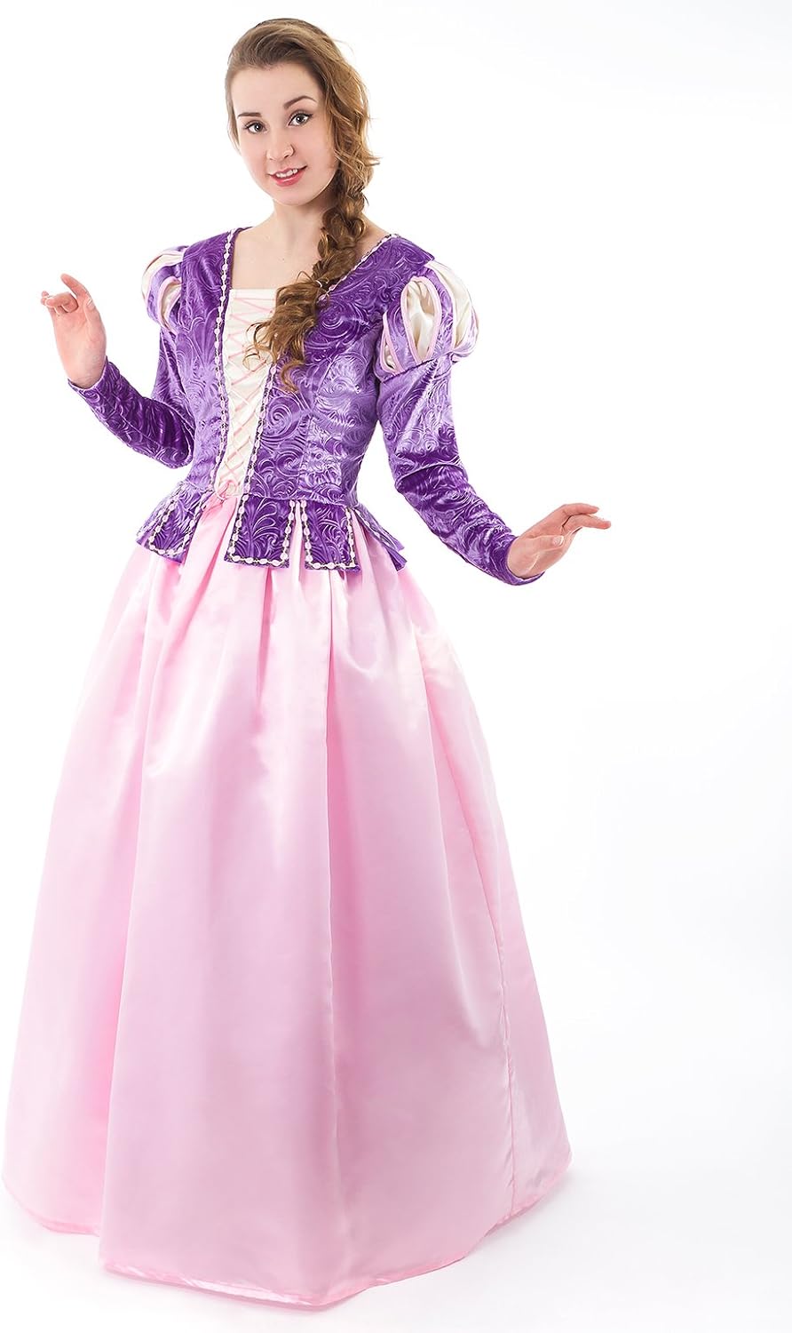 Little Adventures Deluxe Rapunzel Dress-Up Costume for Adult Women